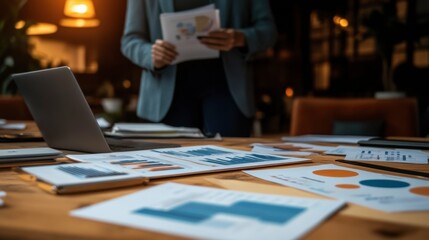 A business consultant discussing strategy with a client