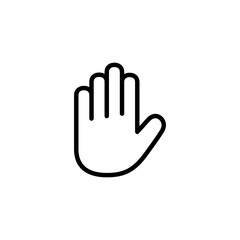 Hand icon logo design. hand sign and symbol. palm
