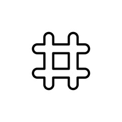 Hashtag icon logo design. hashtag sign and symbol