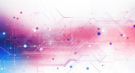 Obraz premium Futuristic Circuit Board Design with Vibrant Colors