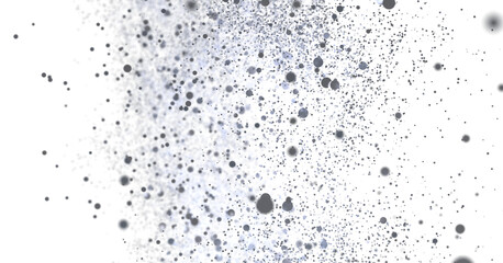 Grey particles floating on white. Perfect for design backgrounds.