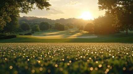 Golden hour golf course (1)