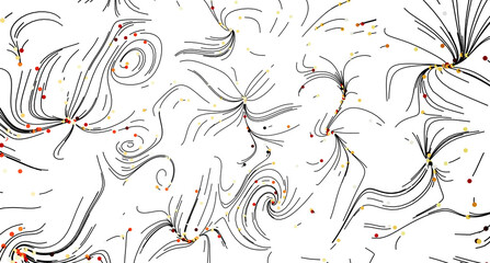 Colorful abstract background with swirling lines and dots. Perfect for websites, presentations, and more.