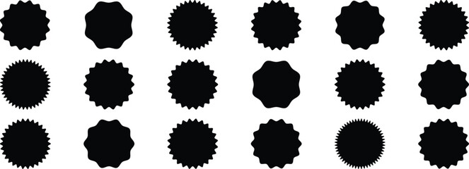 New tag  black sign - concept stiker label set. Discount sale price tags labels stikers. Icons isolated. Flat design style. Icon set. Sale, Big Sale, Winter