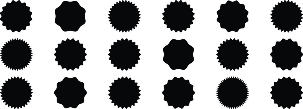 New tag  black sign - concept stiker label set. Discount sale price tags labels stikers. Icons isolated. Flat design style. Icon set. Sale, Big Sale, Winter