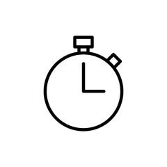 Stopwatch icon logo design. Timer sign and symbol. Countdown icon. Period of time