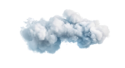 PNG gray cloud of smoke isolated on a clean white background