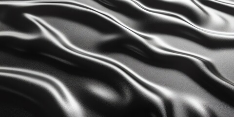 Fototapeta premium Dark Draped Fabric 3D Render