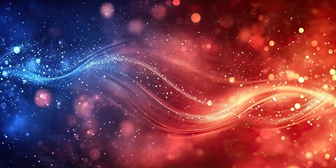 Fototapeta premium Dynamic abstract swirls of vibrant colors