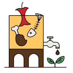 Composting liquid fertilizer