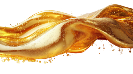 Liquid Gold: A captivating, abstract depiction of a fluid stream of liquid gold, exuding opulence, dynamism, and the allure of luxury.