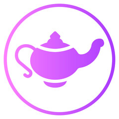 magic lamp gradient icon