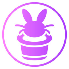 rabbit gradient icon