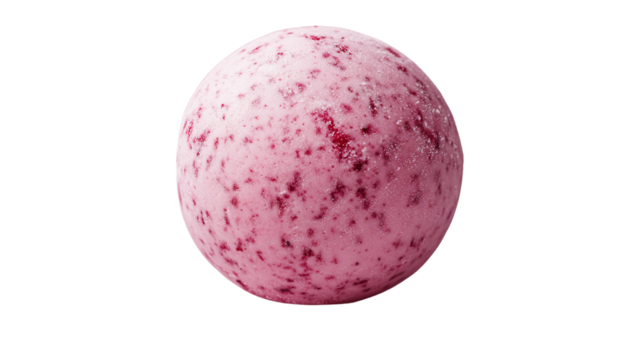 Whimsical Bath Bomb: A vibrant, speckled bath bomb, showcasing a blend of colors and textures, designed to transform an ordinary bathing ritual into a moment of bliss and relaxation. 