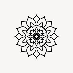 Traditionally Mandala Art Design on White Background  Intricate & Decorative Mandala Pattern