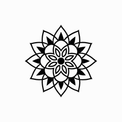 Traditionally Mandala Art Design on White Background  Intricate & Decorative Mandala Pattern