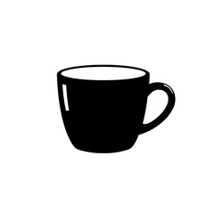 Minimalist Mug: A simple, bold illustration of a classic mug, perfect for adding a touch of elegance to your design.