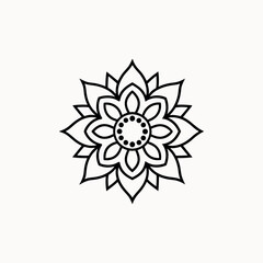 Traditionally Mandala Art Design on White Background  Intricate & Decorative Mandala Pattern