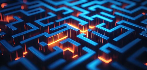 Intricate Labyrinthine Network