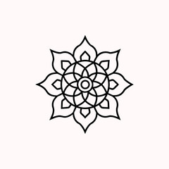 Traditionally Mandala Art Design on White Background  Intricate & Decorative Mandala Pattern
