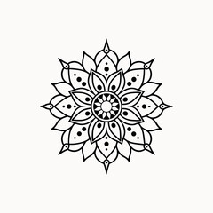 Traditionally Mandala Art Design on White Background  Intricate & Decorative Mandala Pattern