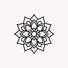 Traditionally Mandala Art Design on White Background  Intricate & Decorative Mandala Pattern