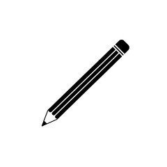 Pencil Illustration: A simple black and white illustration of a pencil, perfect for educational or creative projects.