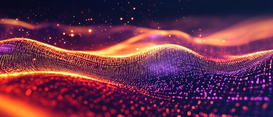 Abstract Wave of Particles (1)