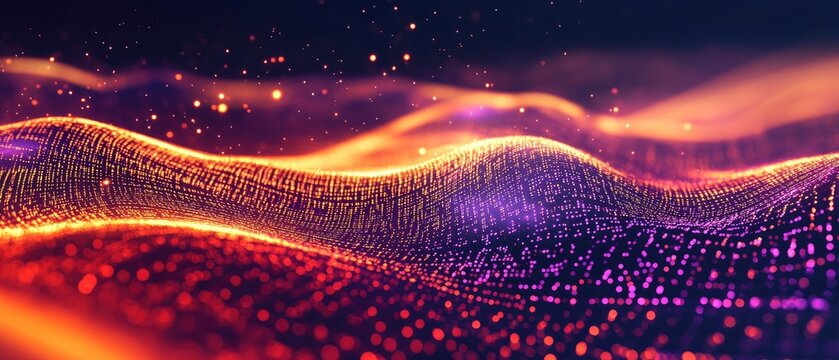 Abstract Wave of Particles (1)