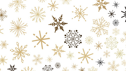 Christmas background design of snowflake and snow falling in the winter 3d illustration