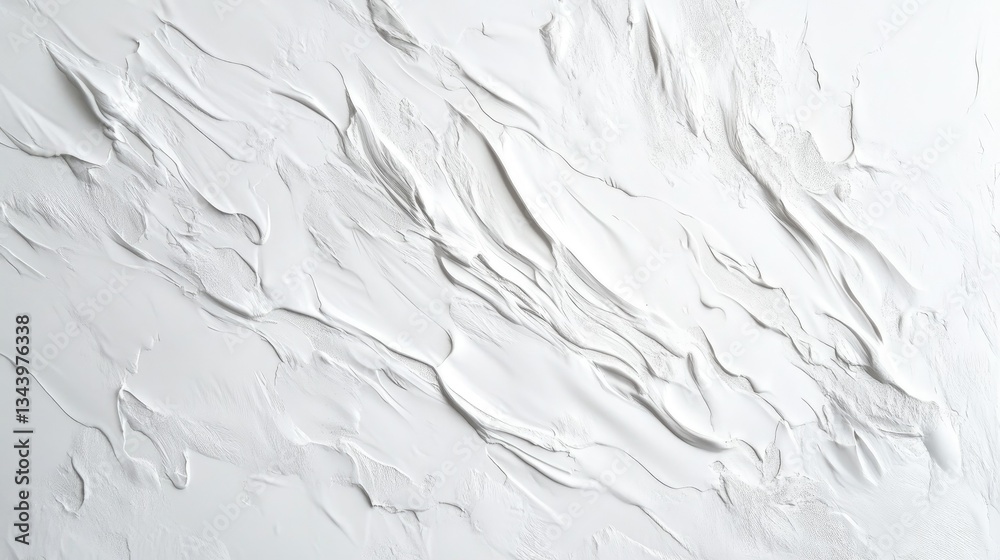 Poster light abstract white background with a subtle rippled texture, creating a sense of fluidity.