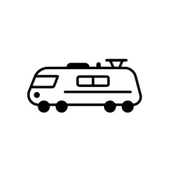 Modern Rail Transport Illustration: A streamlined illustration of a modern train, emphasizing the efficiency and innovation in passenger transport.