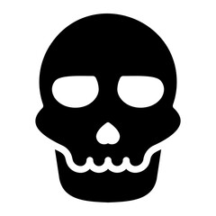 skull glyph icon