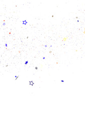 Colorful Confetti Falling on a Black Background