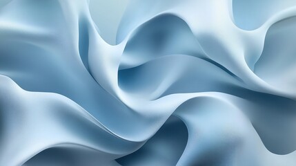 Fototapeta premium Abstract light blue background with soft flowing curves, a gradient effect, and a fresh clean look.
