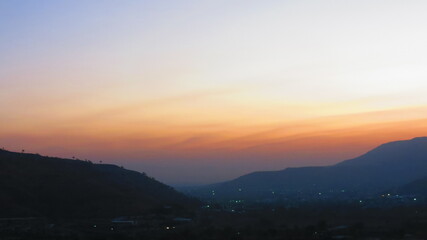 Obraz premium Sunrise in the Mountains