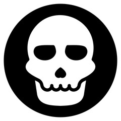 skull glyph icon
