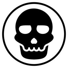 skull glyph icon