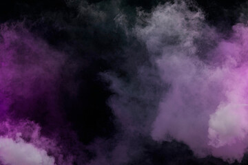 Atmospheric smoke, abstract color background, close-up, Purple