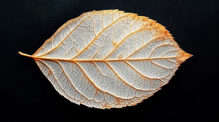 Delicate Dried Leaf Organic Veins Textures Macro Photography Autumn Nature Minimalist Art