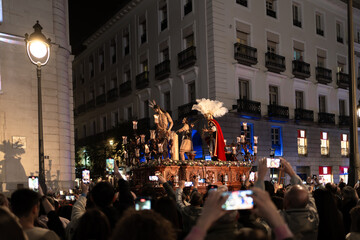 Celebración de la Semana Santa en la Puerta del Sol de la Ciudad de Madrid.