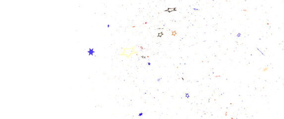 Colorful Confetti Explosion on Black Background