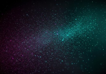 Obraz premium Glamorous particles, pink and blue colorful bokeh glimmering effect for luxury backdrop, beauty product ad background, festive wallpaper or celebration party event