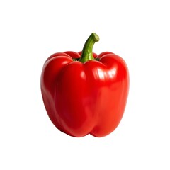 red paprika isolated on white