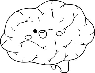 brain cartoon organ