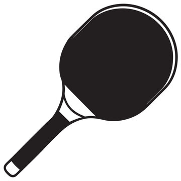 recommend clip art: Pickleball paddle vector silhouette illustration