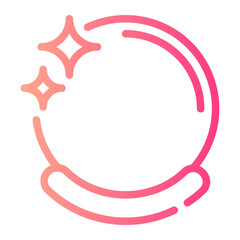 crystal ball gradient icon