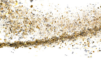 Gold Percentage Confetti Burst