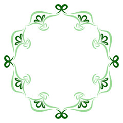 floral frame with flowers