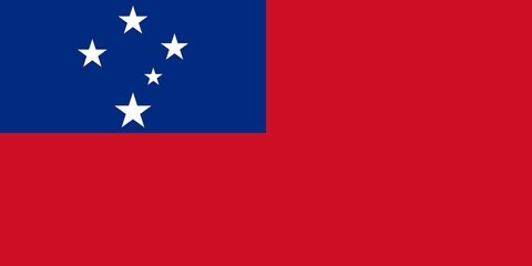 Flag of samoa